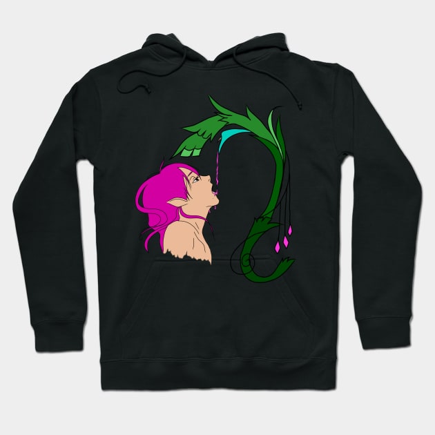Copy of Elf drinking from a flower Hoodie by RavenRarities
